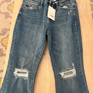 Kan can high rise bootcut jeans